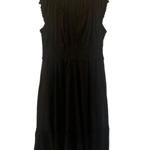 Maxi dotted Swiss Ruffle Feminine prairie peasant boho CottageCore dress